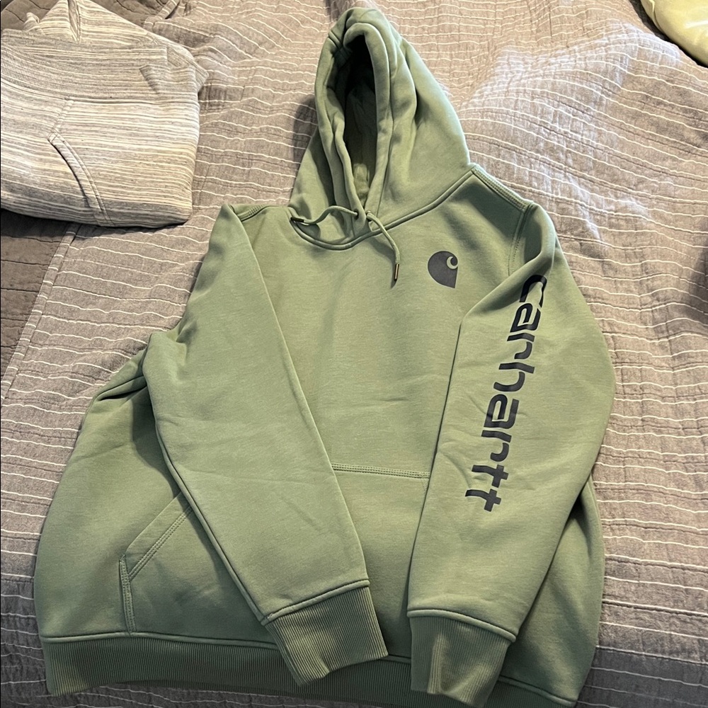 Carhartt women’s Olive Hoodie with Logo